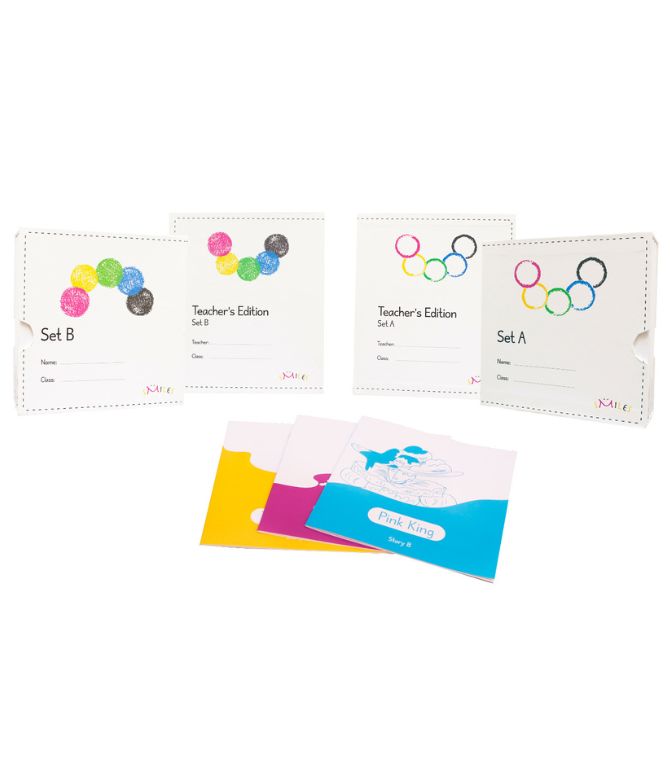 sMiles has a rich set of printed teaching materials for literacy development in kindergarten students